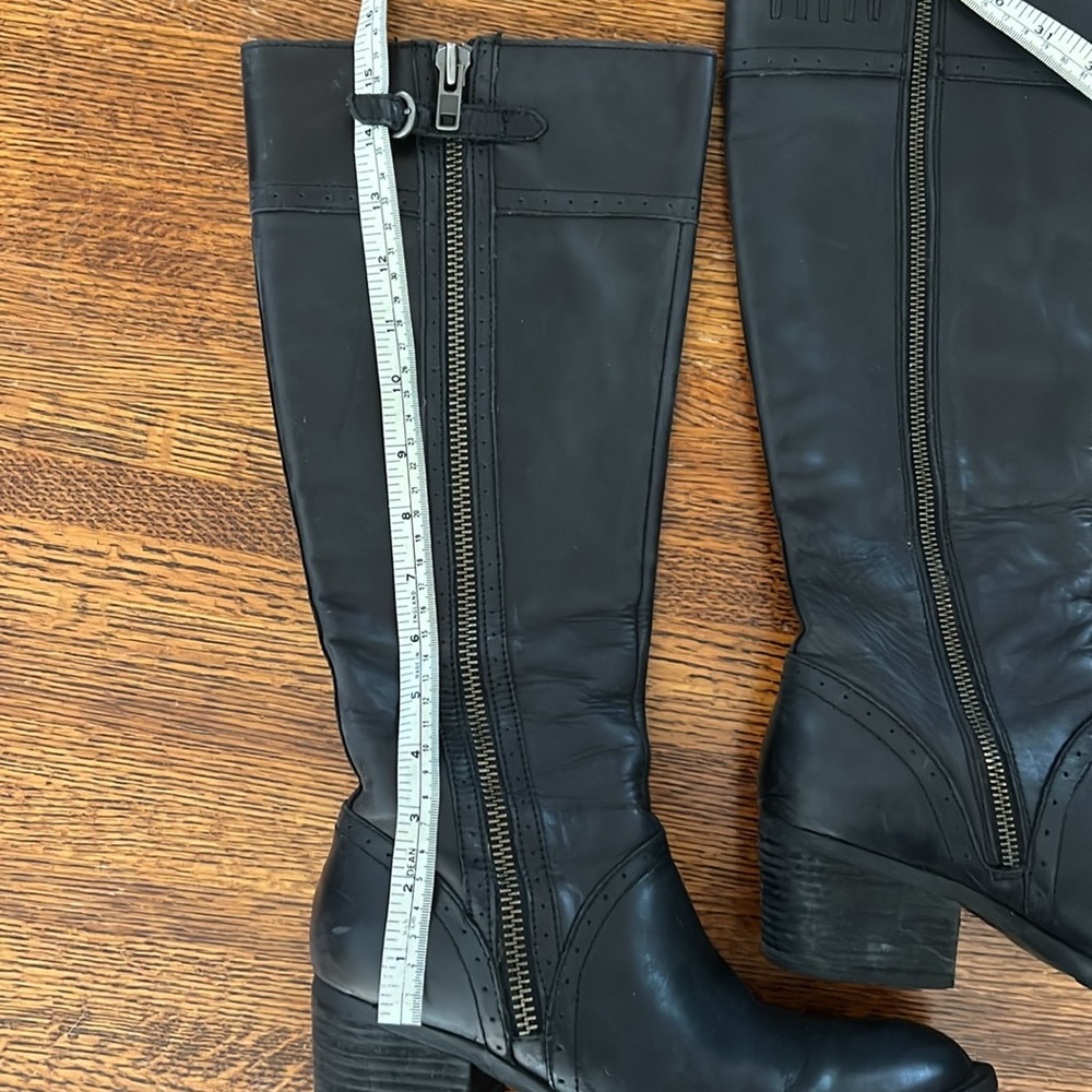 Born Riding Boot Black Size 7.5 + 2” Heels - Picture 8 of 15